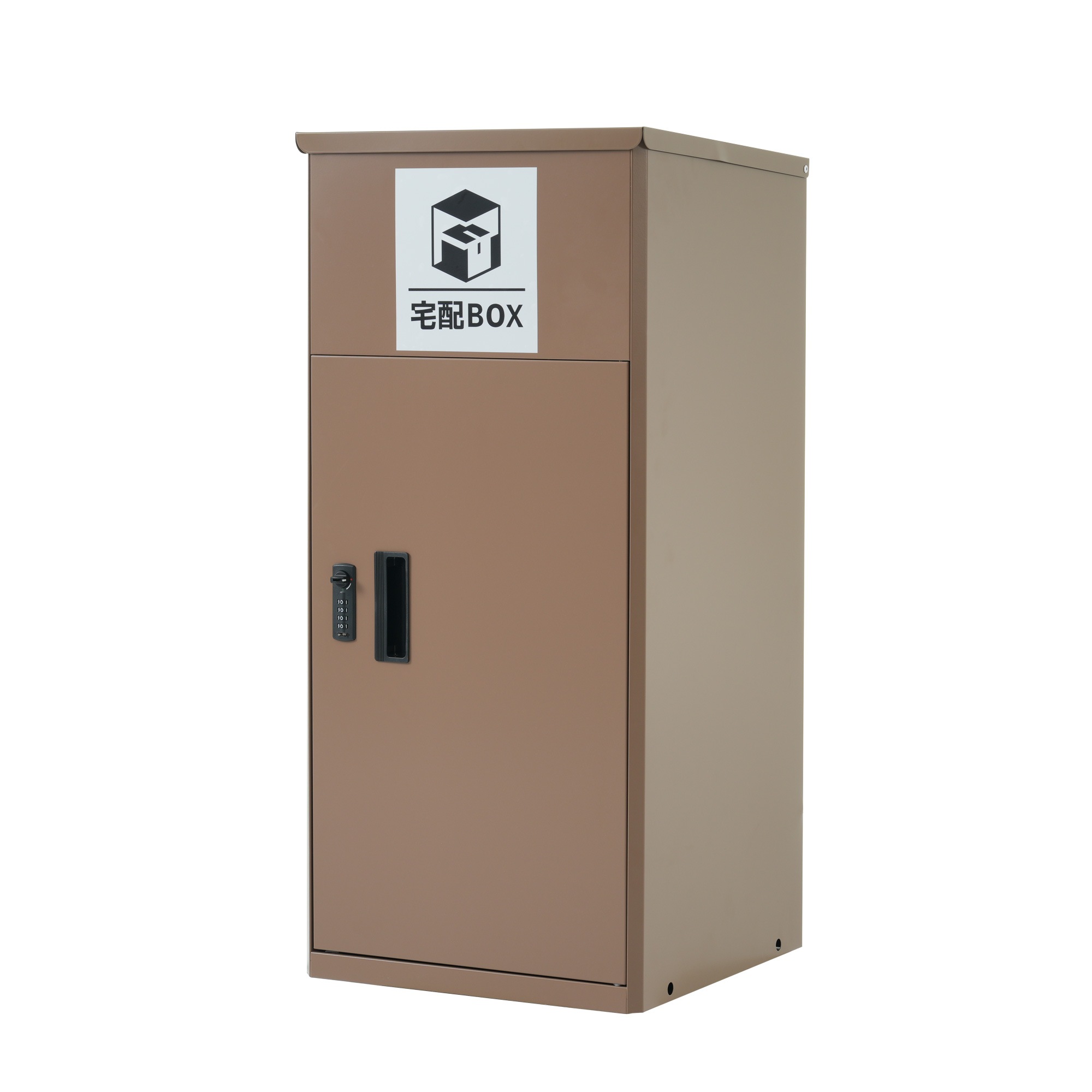 ポスト 置き型 宅配ボックス付き スタンドポスト おしゃれ 一戸建て用 大型 郵便受け スタンドポスト 置き配 シンプル 玄関【コーヒー】 19,013円