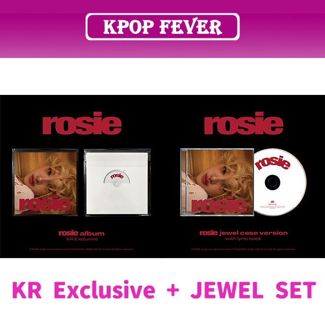 2種SET BLACKPINK ROSÉ [ROSIE] (KR Exclusive + JEWEL) first studio album ROSEKPOP CD