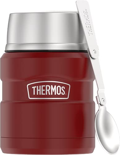 色：レッド THERMOS ステンレスキング 真空断熱フードジャー スプーン付き 16オンス ラステ 7,330円