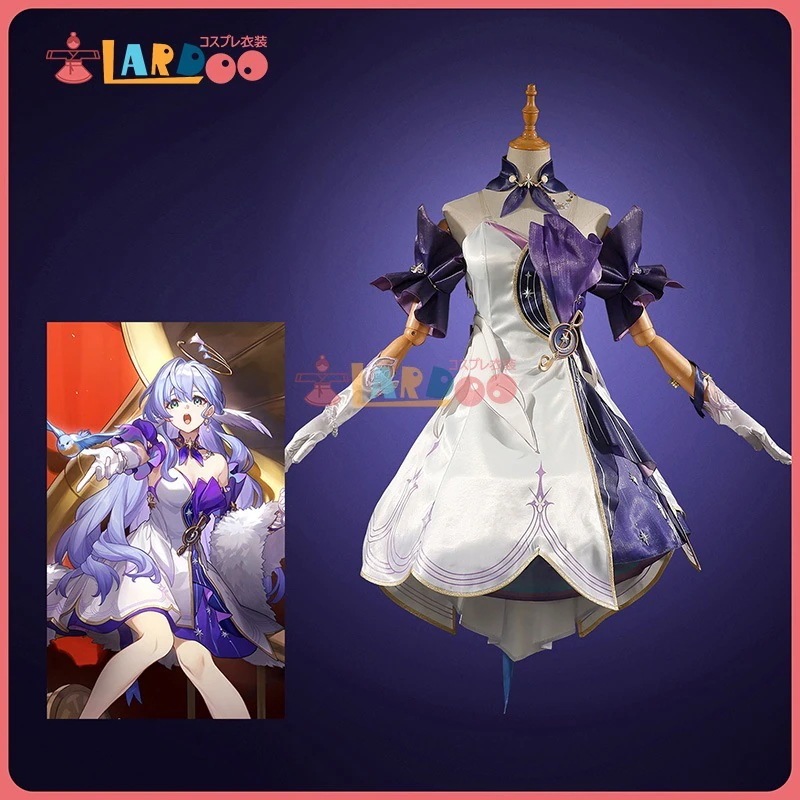 2026新作 L 崩壊:スターレイル HonkaiStarRail ロビン-Robin パニエ付き コスチューム コスプレ衣装/靴/ウイッグ