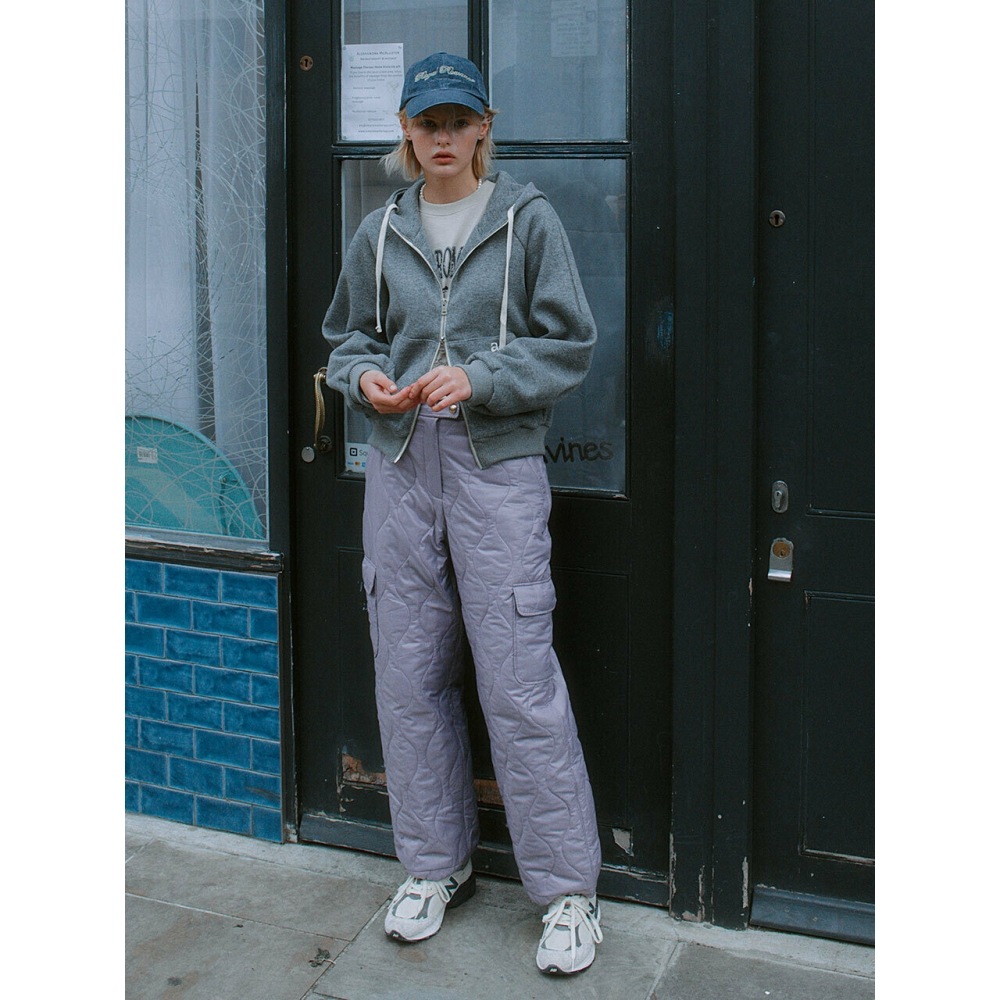 atcornerキルティングポケットパンツバイオレット（AEPA3F005V2）