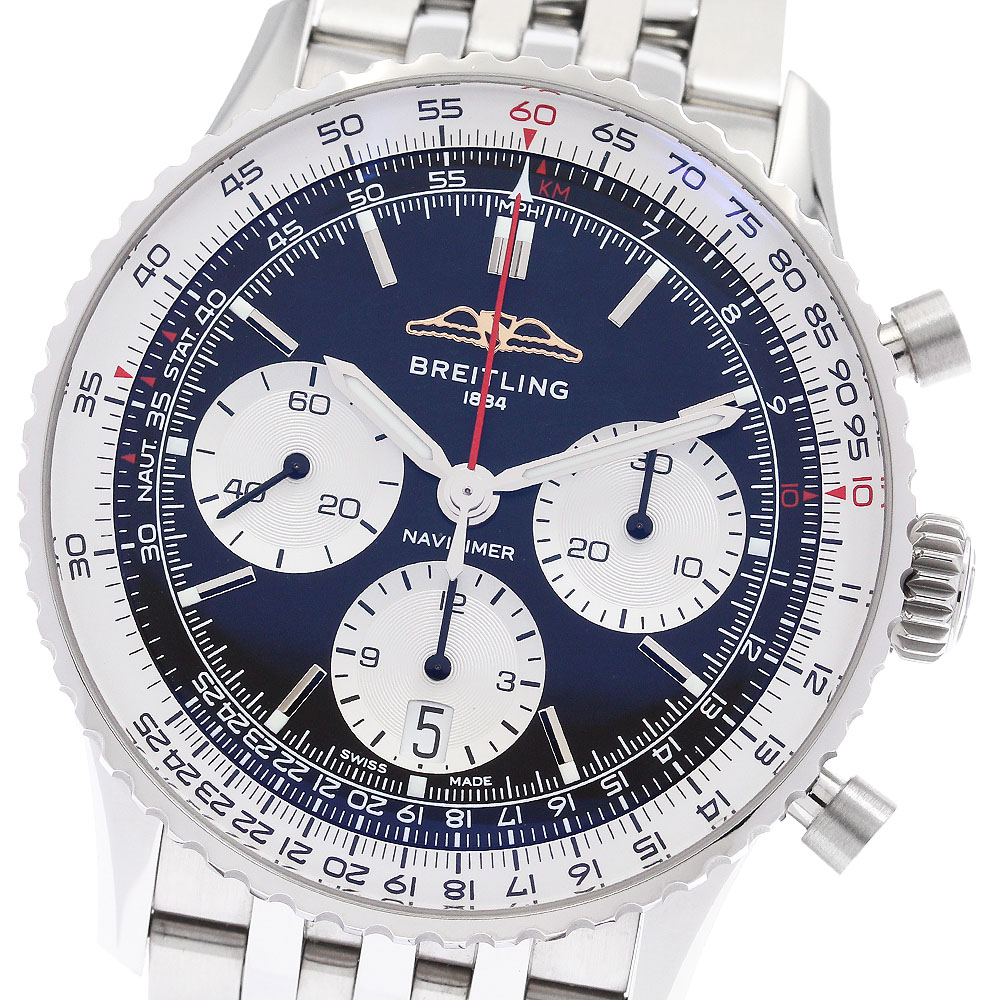 ブライトリング BREITLING AB0139 ナビタイマー B01 クロノグラフ 41 自動巻き メンズ 美品 内箱・保証書付き_908225【中古】
