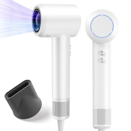 【フランスデザイン賞金賞】PLUZZ ドライヤー 速乾·軽量·美髪 2.7億イオンヘアケアと強力モーターな大風量ヘアドライヤー - コンパクト 低騒音 1200W 出張・旅行用/家庭用/サロン用 (1