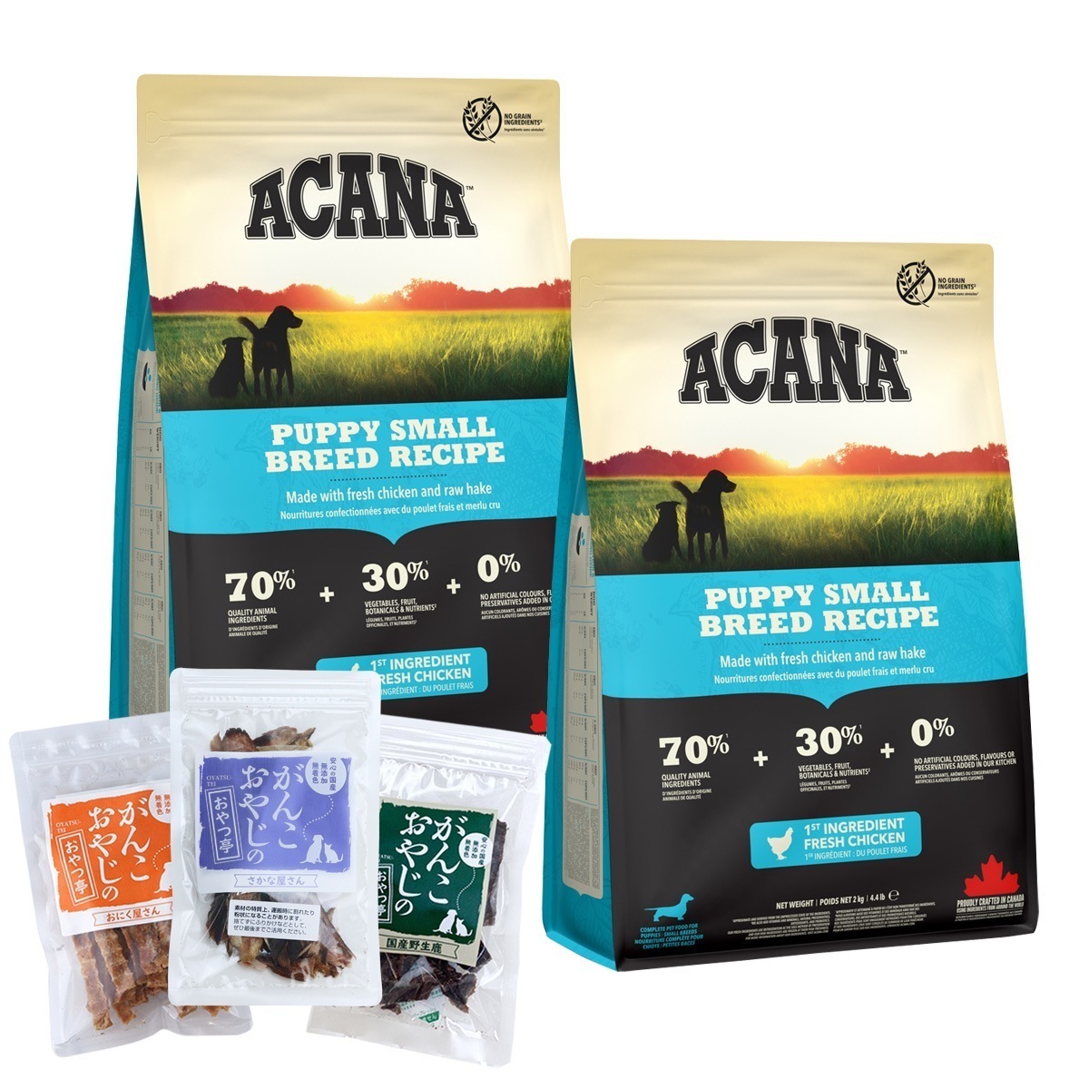 パピースモールブリードレシピ 2kg×2個 ドッグフード【がんこおやじのおやつ亭おやつ付 】