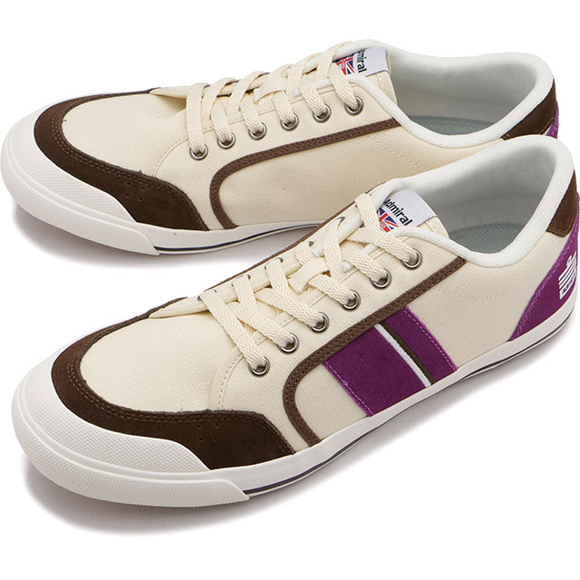 スニーカー イノマー [AD-602] INOMER メンズレディース White/Purple 白 ホワイト系