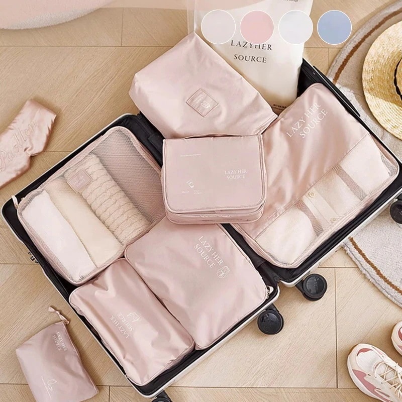 【1つ買うと10つ無料】化粧ポーチEACHY トラベルポーチ 旅行 ガジェットポーチ ポーチ セット おしゃれ スパバッグ メッシュ 衣類 レディース メンズ シューズケース トラベルグッズ EA23