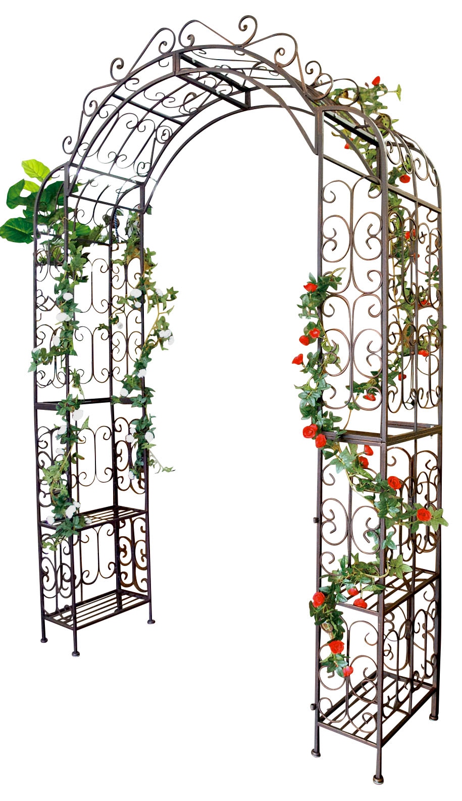 アイアン 門扉付 アーチ メタル ガーデンゲイト アイアンゲート門扉 ガーデンフェンス　玄関ゲイト ゲート アイアンフェンス エントランス アイアン おしゃれ 北欧 手作り ハンドメイド アンティーク 35,750円