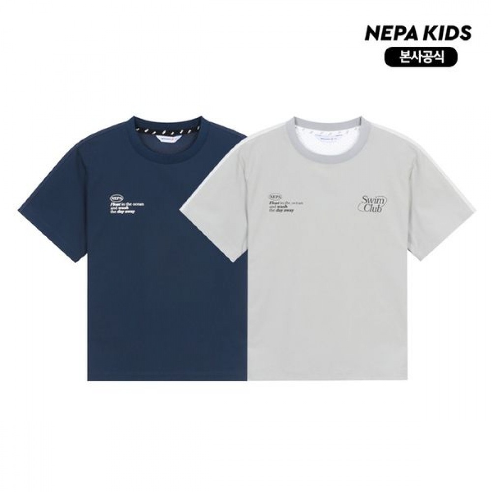 [ネパキッズ] ネパキッズ/ヘッドセット KL35302 クール&ストレッチメッシュ Tシャツ