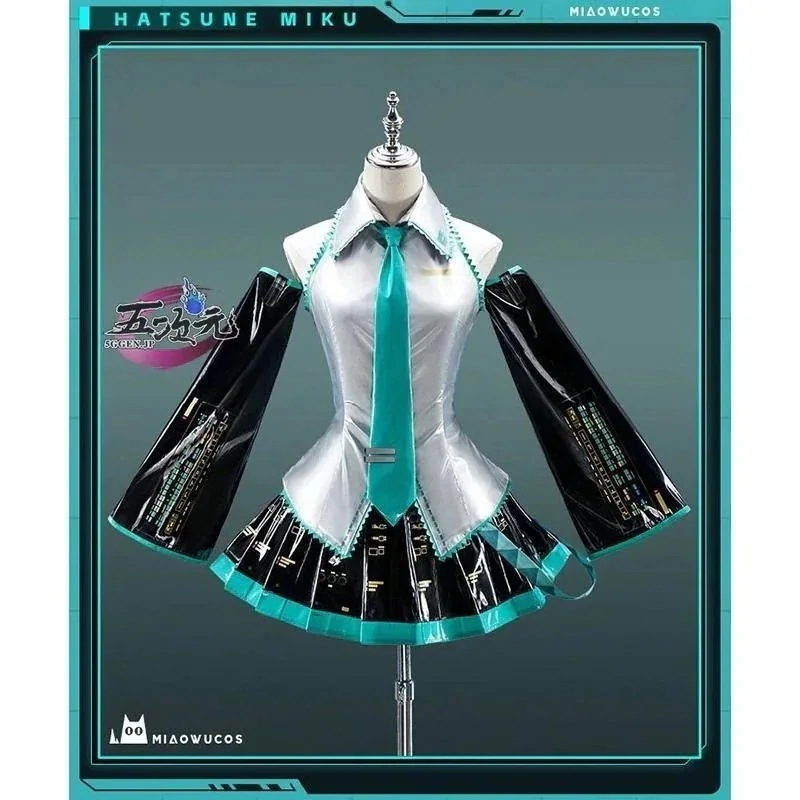 即納 あり 大人気 N0 1 ボーカロイド 初音 ミク コスチューム 通常 V コスプレ衣装 SNS 大バズ Verins ウィッグ 髪飾り ヘッドホン セット 靴 髙 品 質