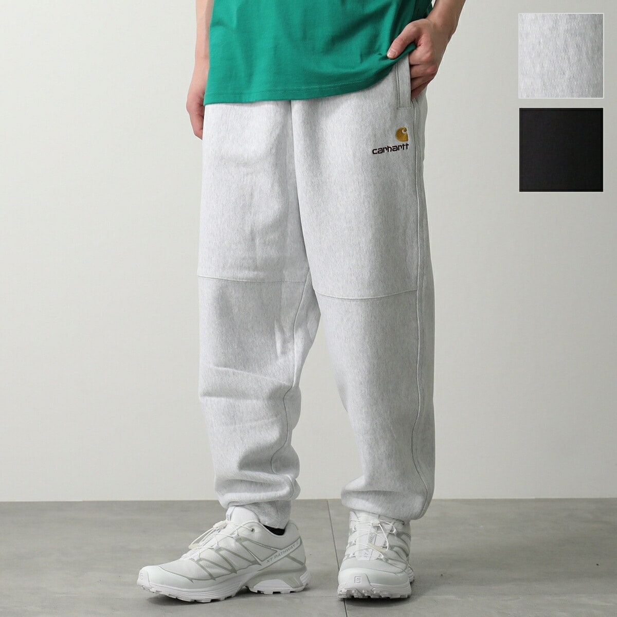 Carhartt カーハート スウェットパンツ AMERICAN SCRIPT JOGGING PANT I027042 メンズ コットンブレンド ルーズフィット 刺繍ロゴ 裏起毛 カラー2色