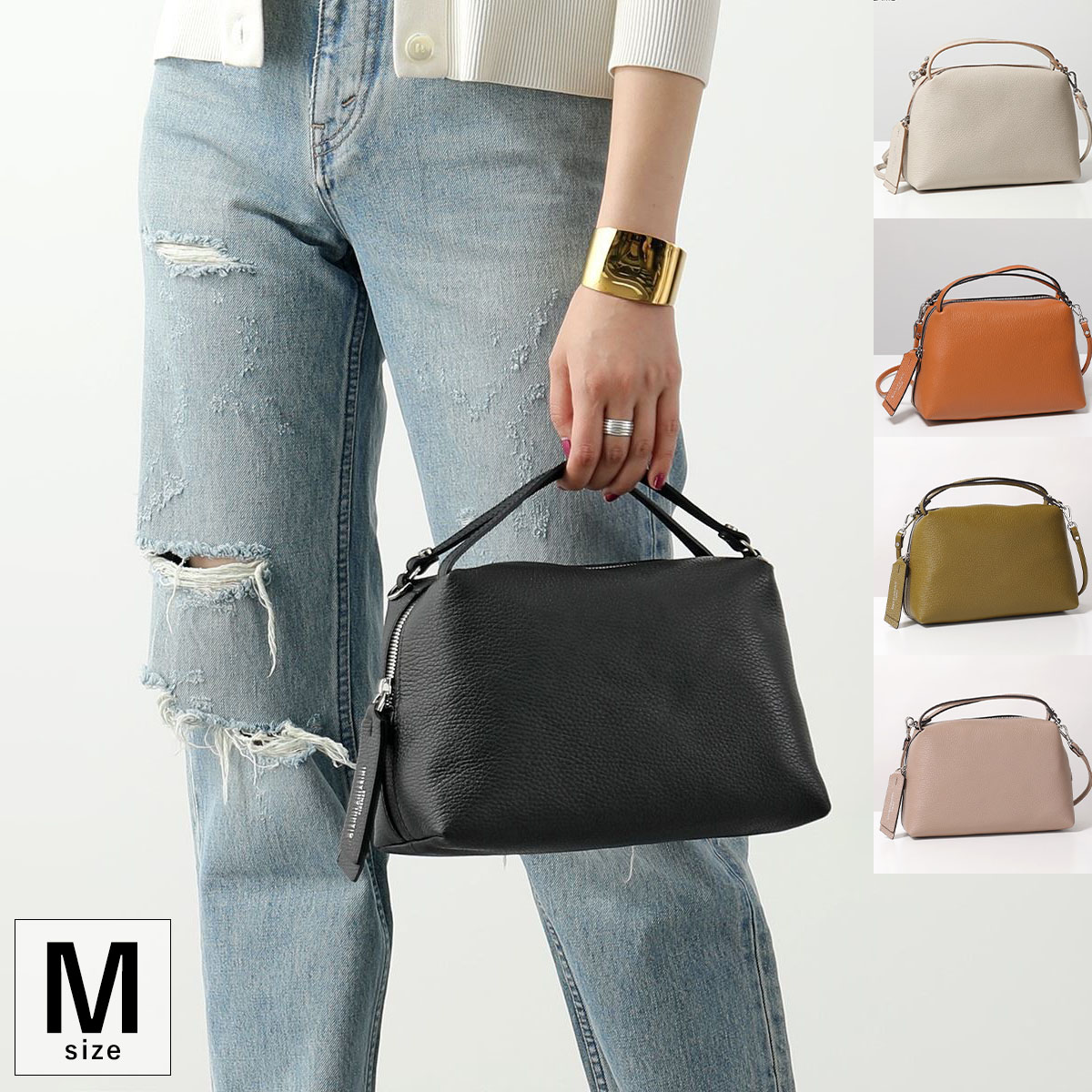 GIANNI CHIARINI ジャンニキアリーニ ショルダーバッグ ALIFA M アリファ BS 8148 GRN レディース レザー ハンドバッグ 鞄 カラー10色