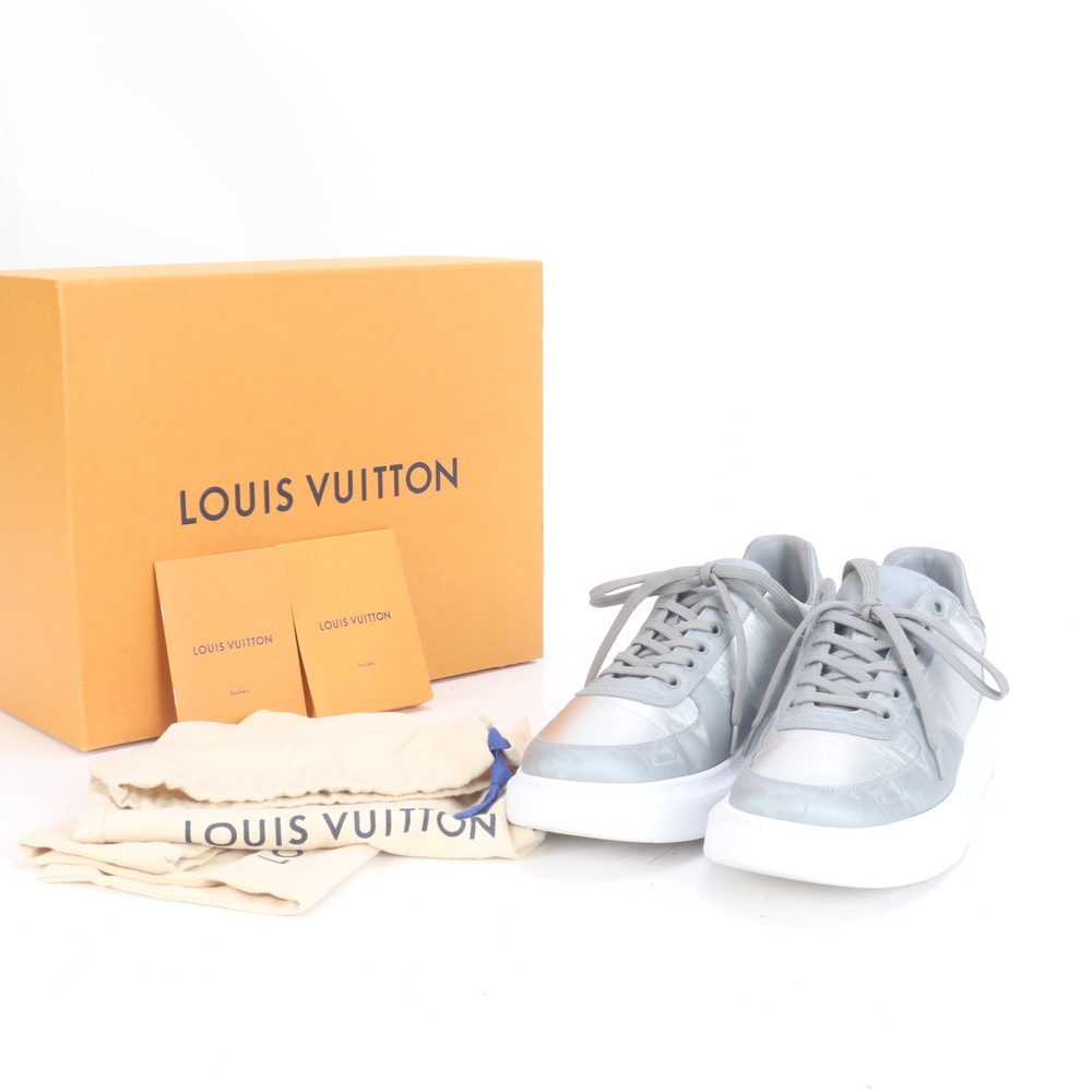 極美品 モノグラム ビバリーヒルズライン 6 1/2 スニーカー ハイカット ローカット レースアップ 靴 シューズ ビジネス 紳士 メンズ ECE CN2-10 中古