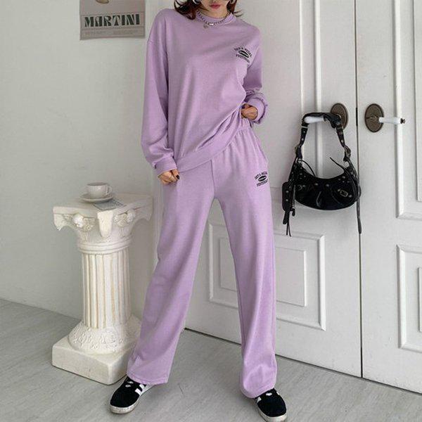 Hスタイル(SET) ゲット刺繍セット 春 女性 トレーニングウェアセット スウェットセットアップ 上下セット ホームウェア