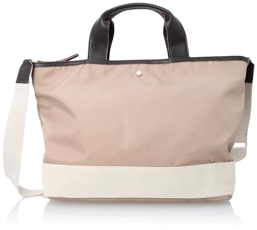 [クーコ] トートバッグ ナイロンx太テープ牛革付属トートバッグ/A4対応 レディース 2353111310 グレージュ (395)