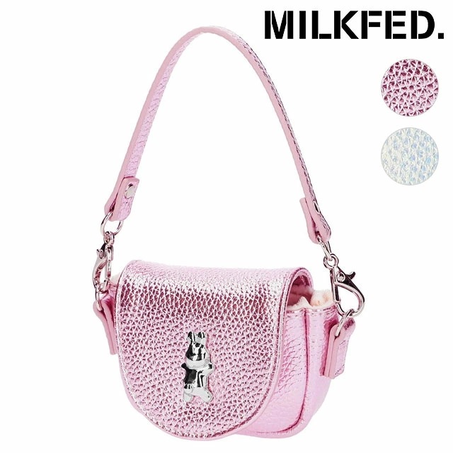 コラボ ラニー ウサギ ミニポーチ [103244054011] MILKFED.×LANIE USAGI MINI POUCH レディース 小物入れ アクセサリーポーチ メタリック