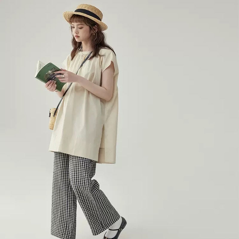 レディース トップス シャツ ブラウス カットソー ロング 半袖 ワイド 大人可愛い きれいめ シンプル カジュアル 上品 おしゃれ かっこいい レトロ こなれ感 ラフ メンズライク ボーイッシュ
