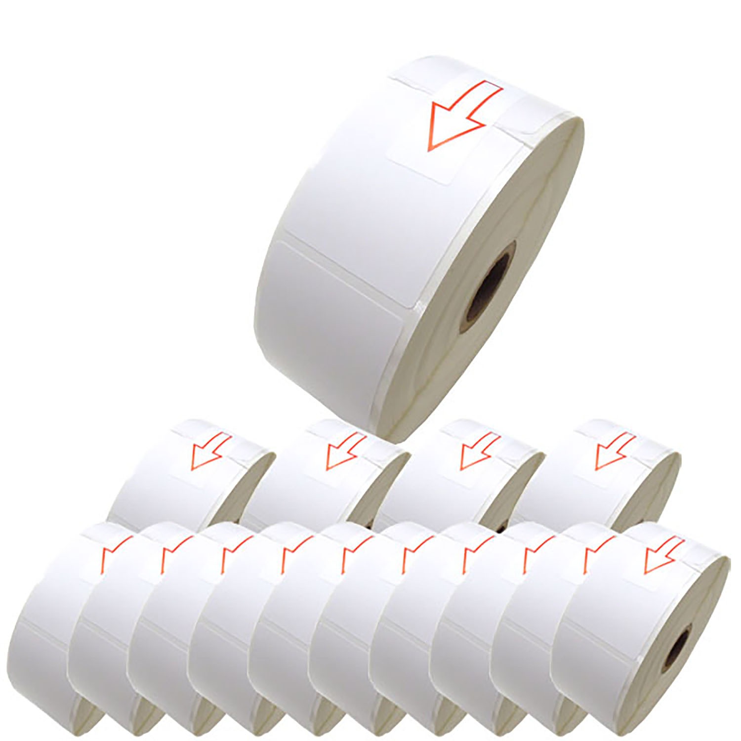 ブラザー用 RDロール プレカット紙ラベル (感熱紙) RD-U06J1 互換品 40mm×60mm 蛍光増白剤不使用 1126枚入り 15個セット