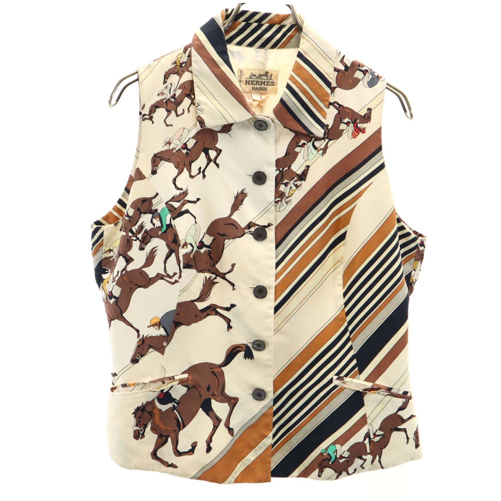 馬柄 ベスト 40 アイボリー系 レディース 29,887円