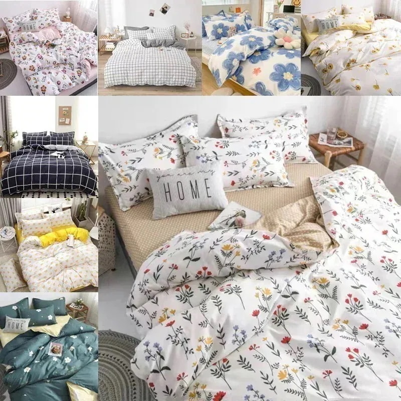 布団カバー セット 綿 ベッドカバー 寝具セット 枕カバー おしゃれ シングル セミ 311