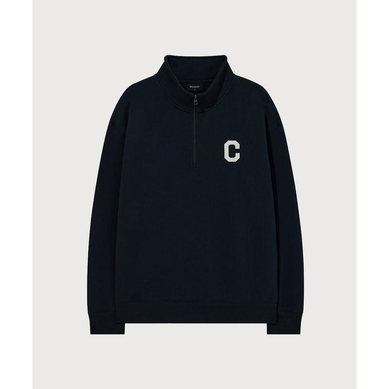 Cロゴハーフジップスウェットシャツ ネイビー CO2601CR22 NA