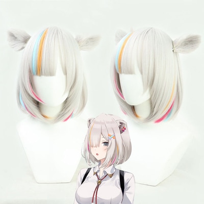 獅白ぼたん ししろ ぼたん コスプレウィッグ ネット付き 人工髪