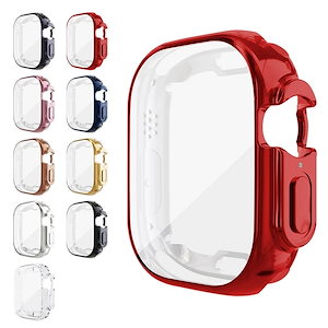 Apple Watch Series 9/8/7/Ultra 2/1 ケース カバー 液晶保護 TPU メッキ ソフトケース アップルウォッチ シリーズ9/8/7/ウルトラ2/1 41mm/45mm/