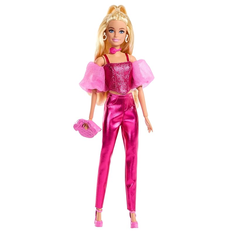 バービー(Barbie) デラックススタイル ピンク パンツスタイル きせかえ人形・ハウス ままごと・ごっこ遊び バービー人形 4歳から ピンク JFP40