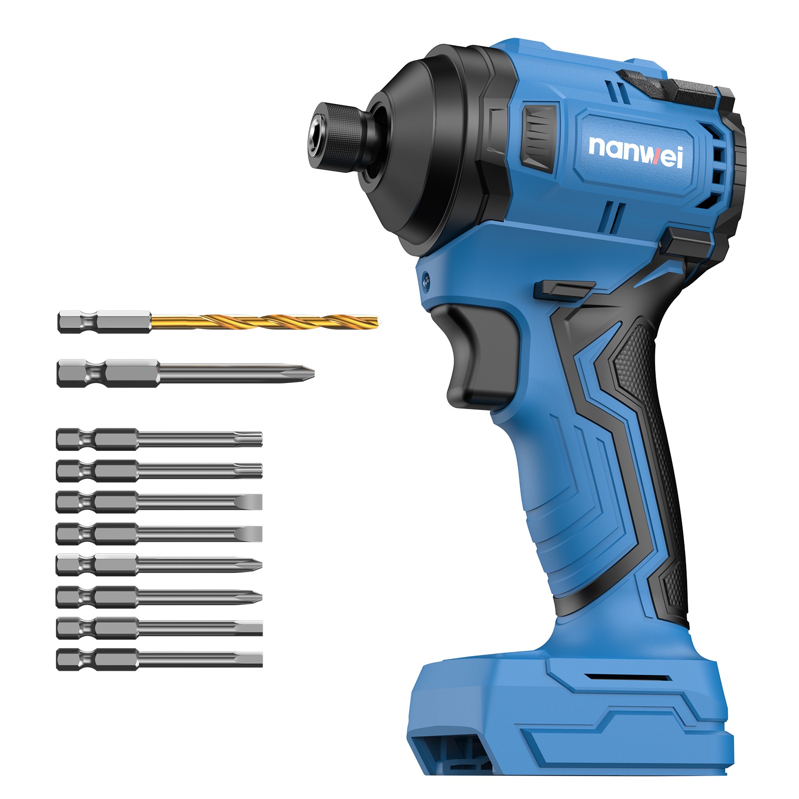 インパクトドライバー 電動インパクトドライバー 1/4インチ ブラシレスモーター コードレス 最大トルク240N·m 4モード 無段変速 充電式 マキタバッテリー対応 【本体のみ】