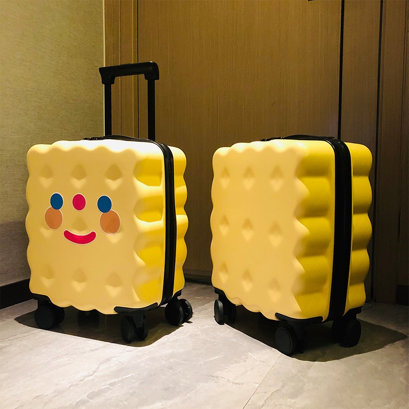 ビスケットスーツケースかわいい学生パスワードボックス軽量子供用トロリーケース小型モデル搭乗スーツケーススーツケース