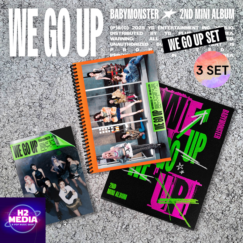 [3種 SET] BABYMONSTER - (2nd Mini Album) WE GO UP [WE+GO+UP Ver.]