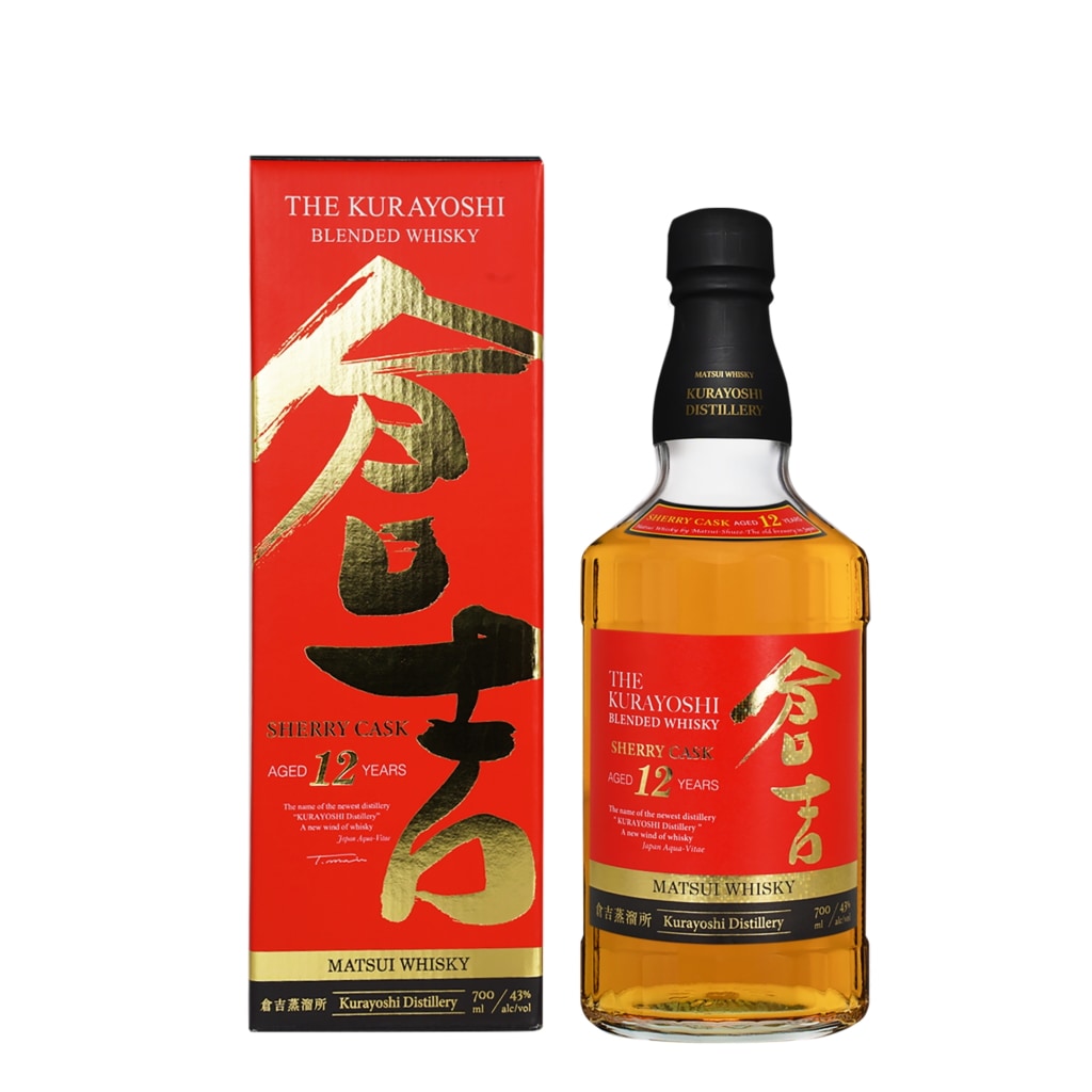 倉吉 松井酒造 シェリーカスク12年 長期熟成 ブレンデッドウイスキー 43度 700ml 正規品 国産 ウイスキー 倉吉蒸溜所 メーカー公式 whiskey