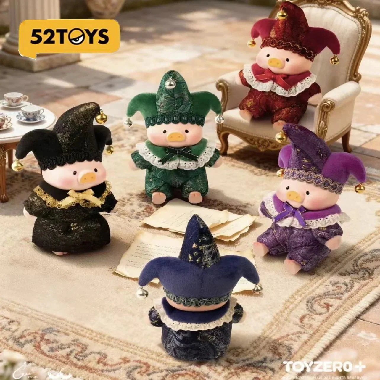 【公式正規品！3日出荷】52 TOYS 缶詰の豚ルル 縁結び天使シリール ミニプラブラインドボックス 【ソフビ顔＆ぬいぐるみ】 机の上に飾れる癒し系 誕生日プレゼント 女の子へ