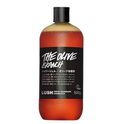 LUSH ラッシュ オリーブ収穫祭 シャワージェル THE OLIVE BRANCH オレンジ ベルガモットオイル フルーティーな香り 浴用化粧品 ボディソープ 自然派化粧品 天然成分 (500g)