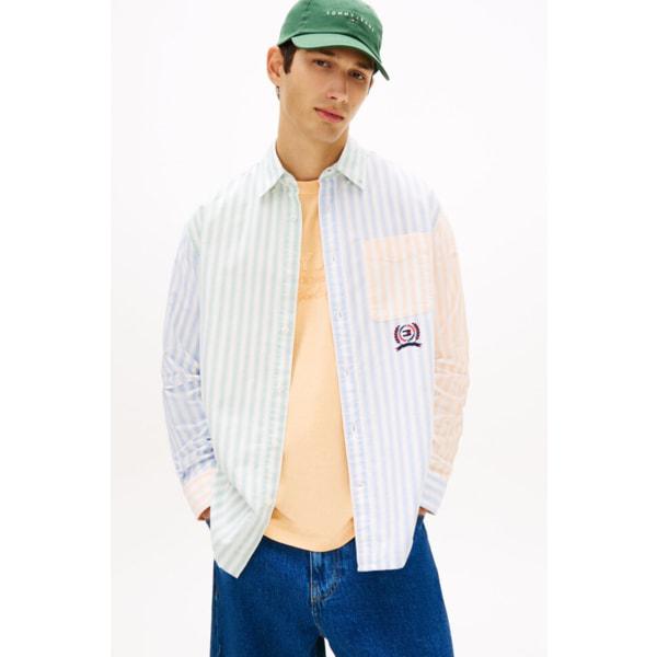 メンズファンストライプオックスフォードシャツ T32G1WSH11TMT1 TOMMY JEANS