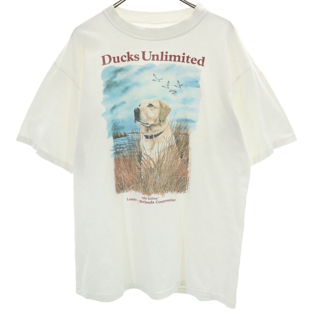 オールド 90s プリント 半袖 Tシャツ ホワイト系 OLD メンズ 4,704円