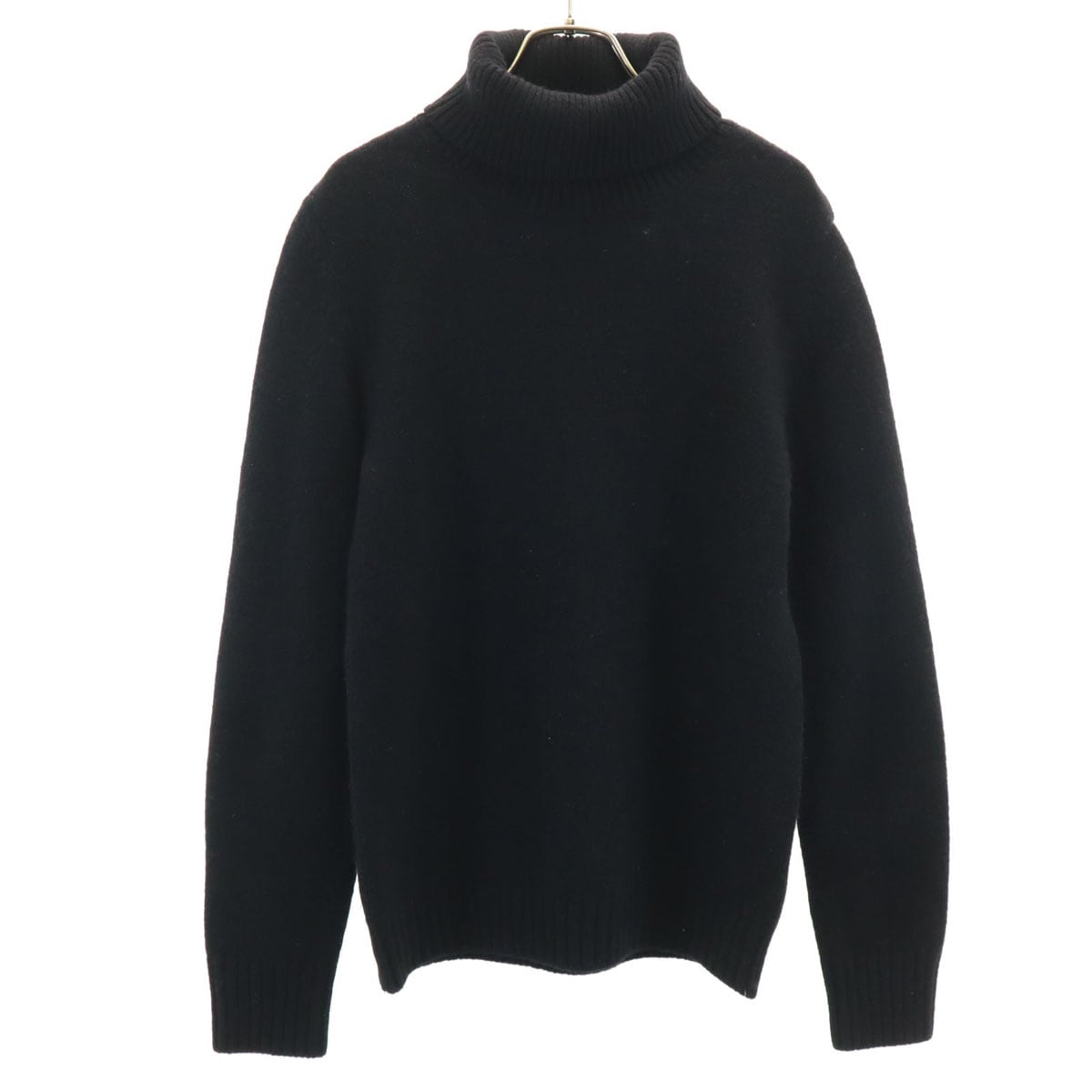 DRIES VAN NOTEN ドリスヴァンノッテン 日本製 長袖 タートルネック セーター M ブラック ニット メンズ 古着