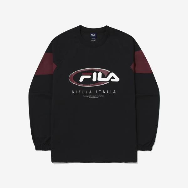 フィラ カラーブロック ウ woven メンズトップ FS2POG3105X_BLK