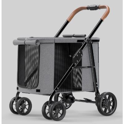 ペットカート 犬用 キャリーカート犬用ベビーカー ペットバギー 折りたたみ式 犬 カート大型犬 多頭中小型犬猫折りたたみ ペットベビーカー犬のキャリーカート