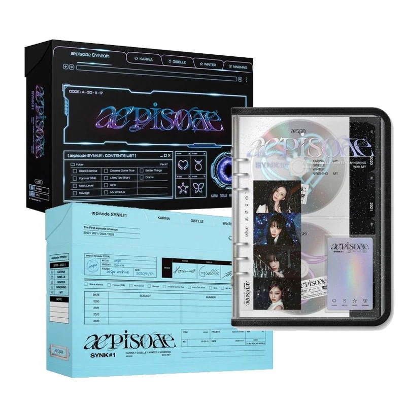 [MEGA]流通特典 [3種セット] (DVD + DC + BD) aespa - æpisode SYNK#1" 公式グッズ エスパ 当店特典