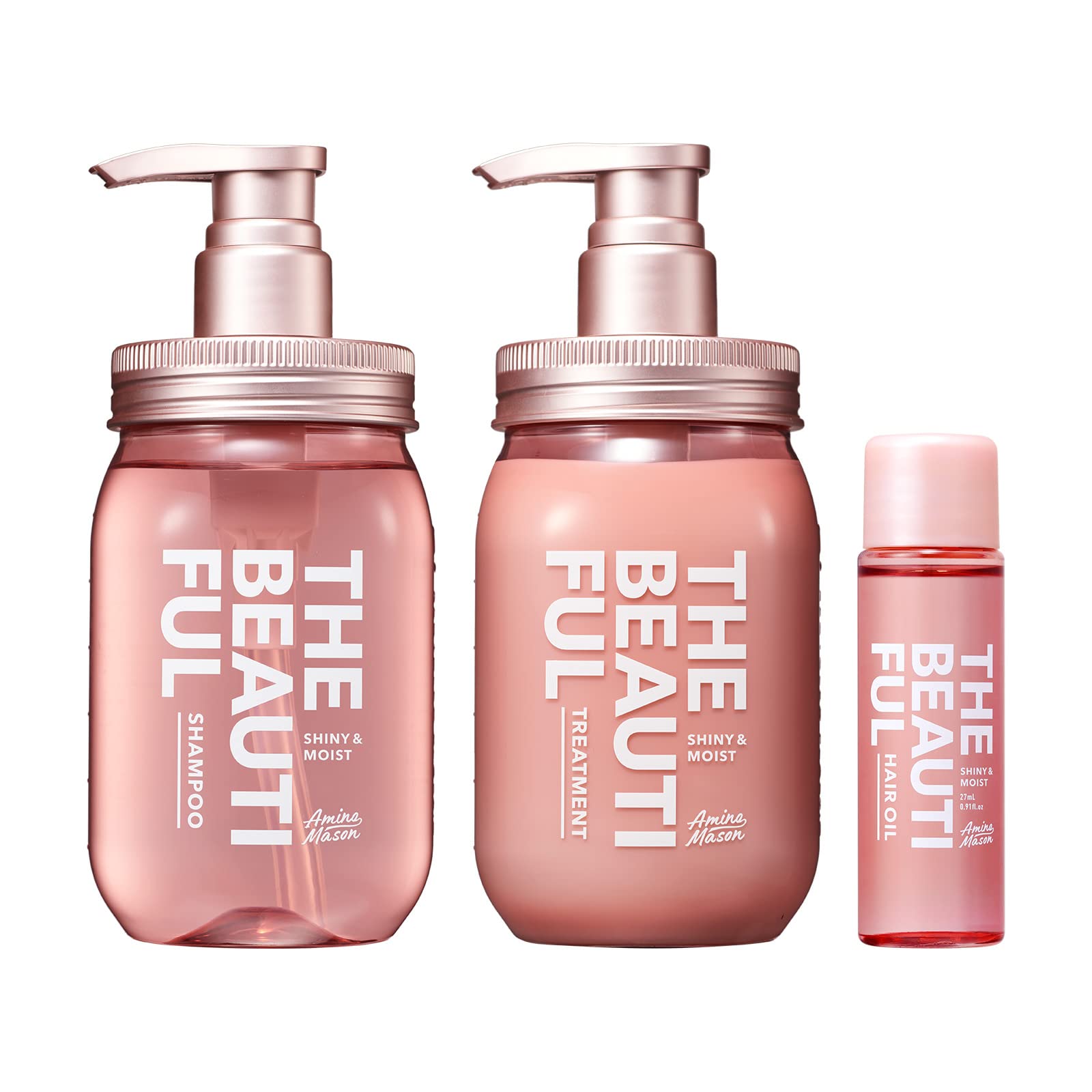 【送料無料】 アミノメイソン シャイニー＆モイスト ミニオイル付き限定キット（シャンプー＆トリートメント）