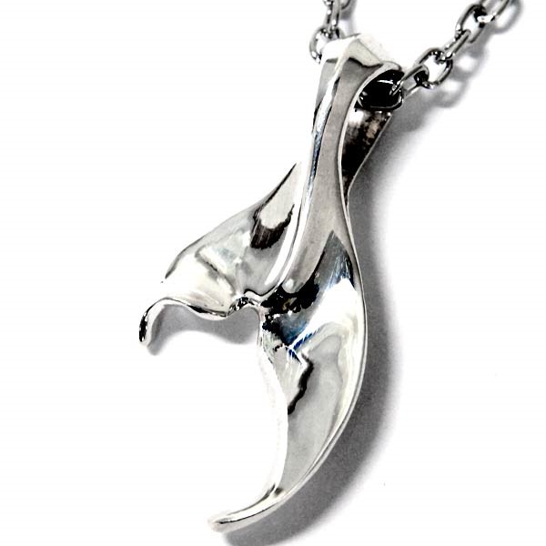 ホエールテール ハワイアンジュエリー ペンダント ネックレス クジラの尻尾 アシンメトリーフィン メンズ レディース ユニセックス シルバー925 ハワイ シルバーアクセサリー