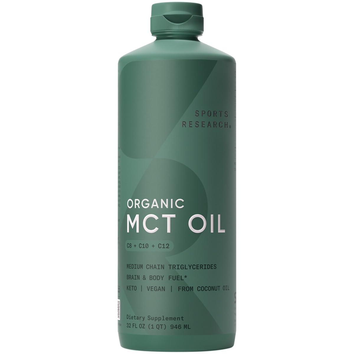 スポーツリサーチ オーガニックMCTオイル フルスペクトラム 946ml (32floz)
