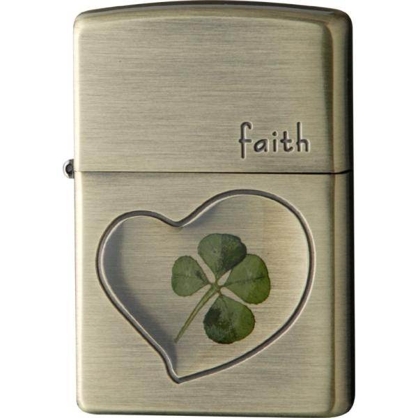 ZIPPO　ジッポー ライター 四つ葉 faith/誠実　63260198 本物のクローバー
