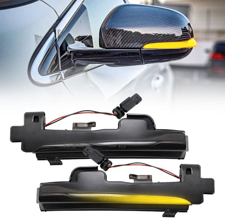 互換品 互換品 ボルボ VOLVO LED 流れて光る ノーマル点灯への切替SW付 ドアミラー シーケンシャル ウインカー スモークレンズ仕様 S60 S80 V40 V60 V70