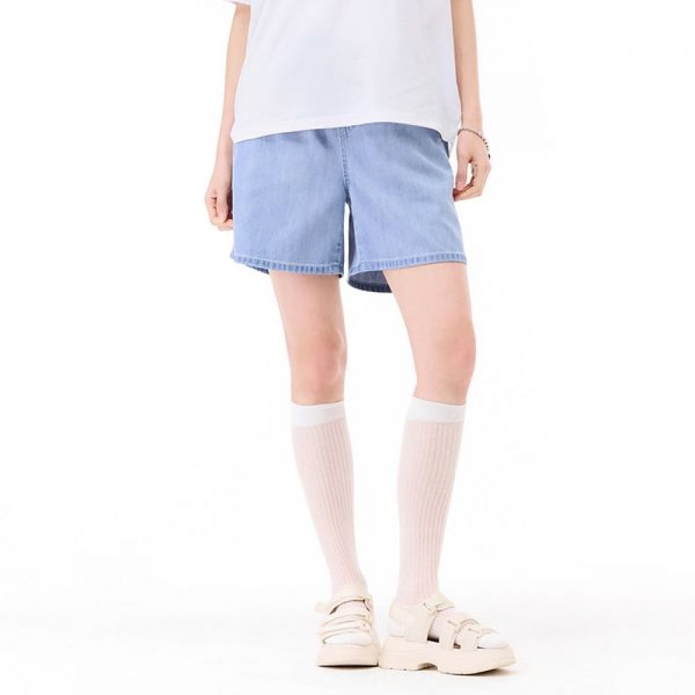 [チェースカルト] レディースオールバンディング4パートデニムパンツ-ECRG2671E0D