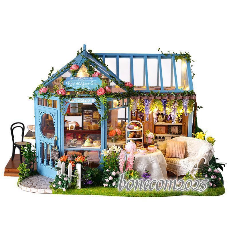 手作り キット セット ミニチュア ROSE GARDEN TEA HOUSE ヒナチロ