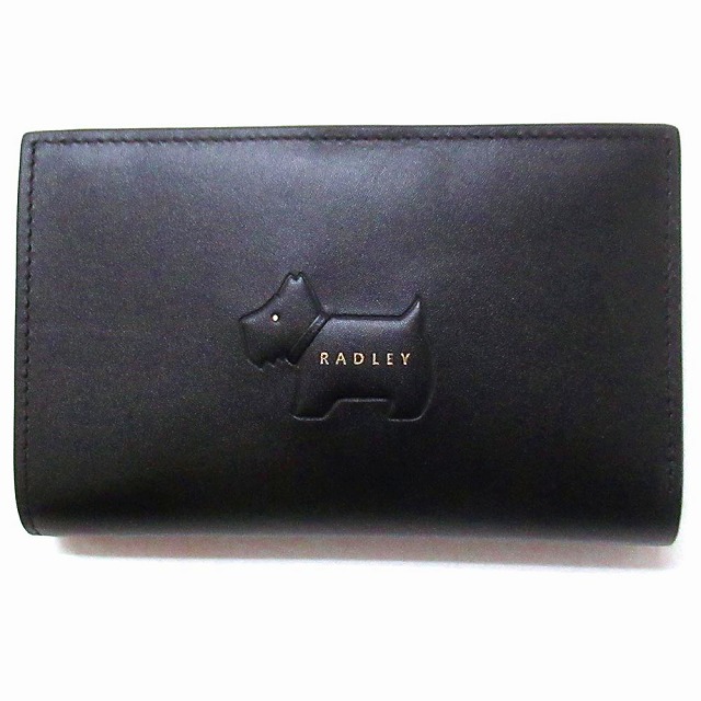 RADLEY LONDON ラドリーロンドン サイフ 財布 スコティッシュテリア レザー ラドリー ミディアム 二つ折り財布 110332BLACK