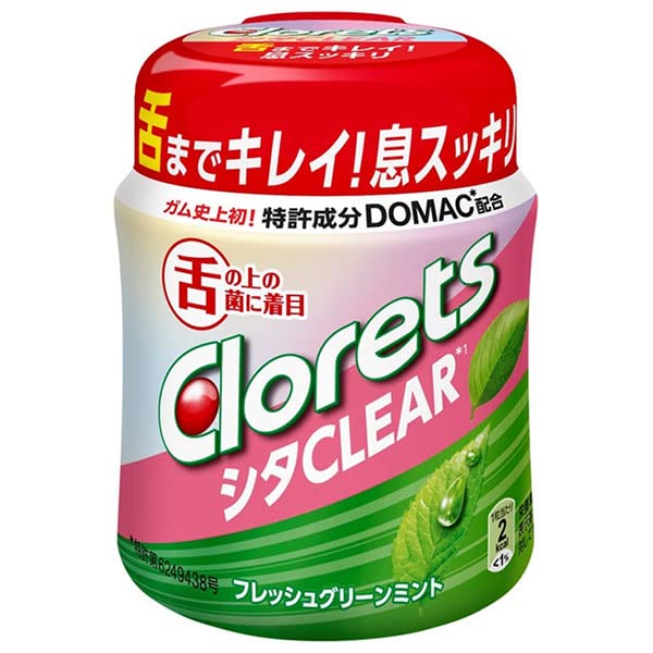 モンデリーズ・ジャパン クロレッツ シタクリア フレッシュグリーンミント ボトルR(粒ガム) 121g×6個入