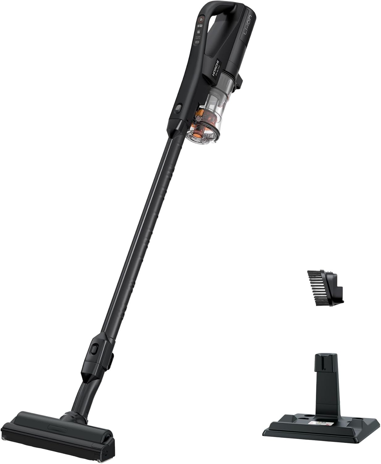 WEB限定 日立 掃除機 ラクかるスティック コードレス スティッククリーナー PV-BL1A2 K ブラック 日本製 強力パワー 軽量 1.1Kg 自走式 ハンディクリーナー スタンド付き