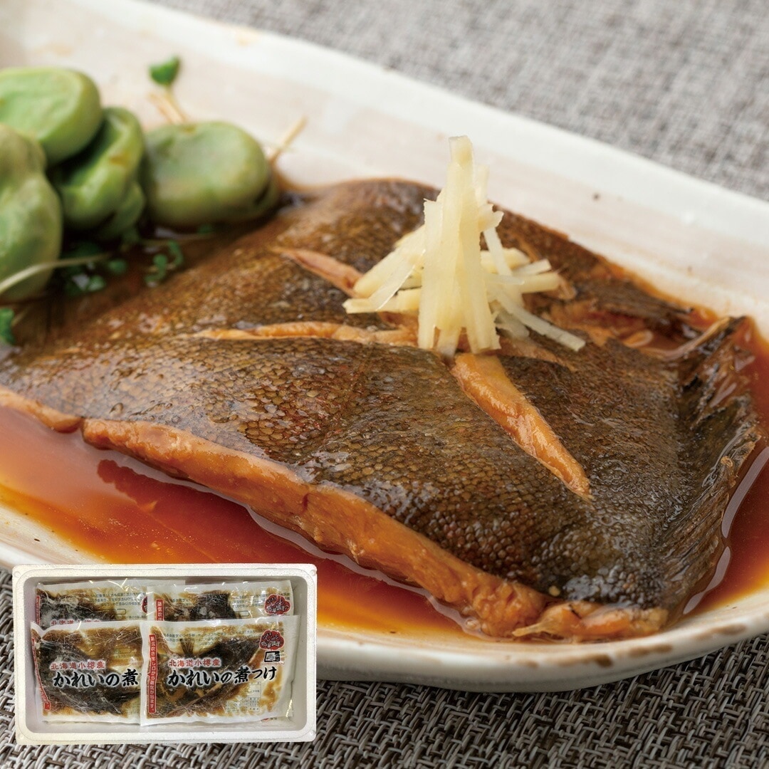 北海道小樽産 かれいの煮つけ 浅羽かれいの煮つけ130g18（電子レンジパック） 【産直メーカー直送品】